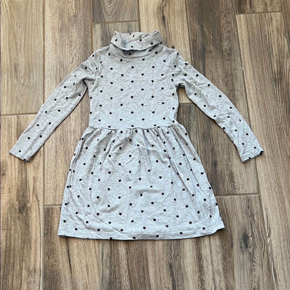 Carter's Gray Dress with Star Design